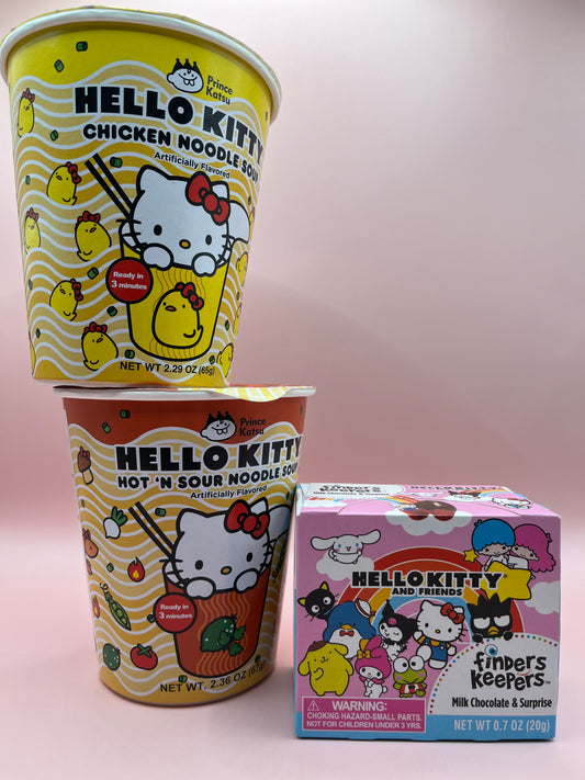 Hello Kitty Lover 🐱, (2) Ramen + Finders Keepers Candy