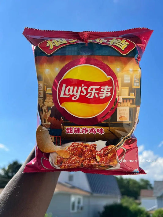 Lays from Taiwan : American Style Sweet + Spicy Fried Chicken